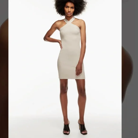 knit midi dress women Black Textured Stripe Sleeveless Knit Midi Dress main image 1